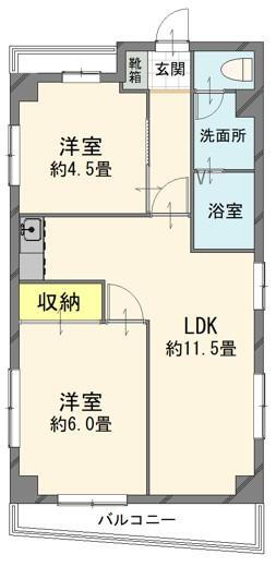 ミヨシハイツ 3階 2LDK 物件詳細