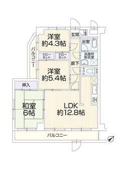 鷺沼駅徒歩１５分！ペット可能マンション！【リノベーション済！】マイキャ 3LDK、価格2599万円、専有面積66.6m<sup>2</sup>、バルコニー面積8.4m<sup>2</sup> 