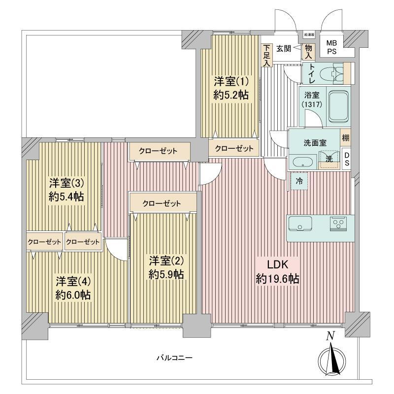 ≪当社売主・長谷工のリノベ≫洋伸洋光台マンション 5階 4LDK 物件詳細