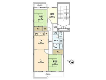 みずきが丘住宅　２０－１２号棟 3LDK、価格2480万円、専有面積77.36m<sup>2</sup>、バルコニー面積10.3m<sup>2</sup> 