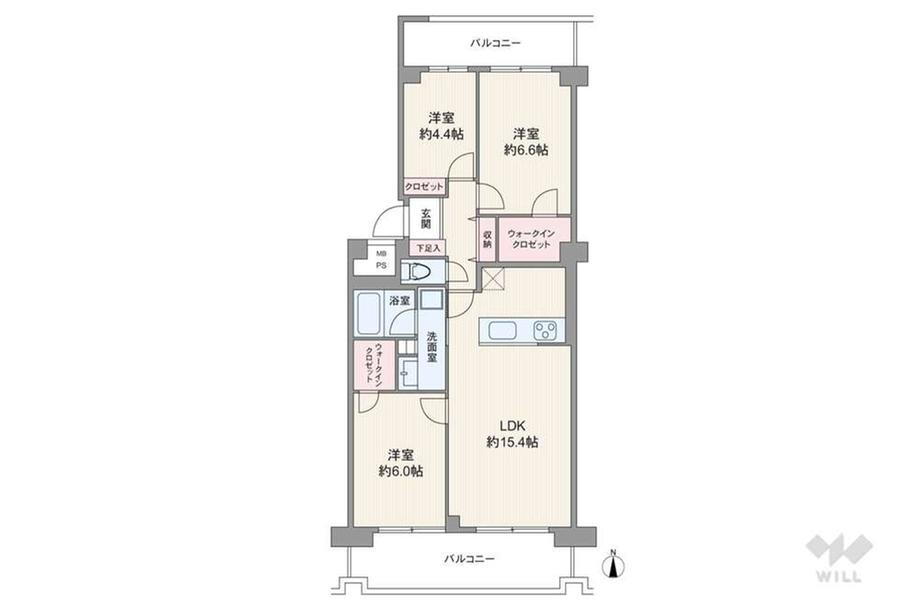 パークハイツ多摩川 10階 3LDK 物件詳細