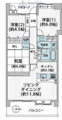 グレイス茅ヶ崎ソレアード 5階 3LDK 物件詳細