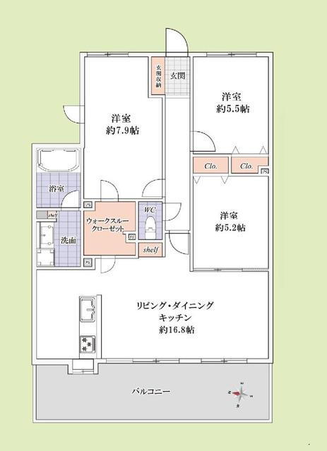 ライフピア新越谷５　エル・ステージ 5階 3LDK 物件詳細