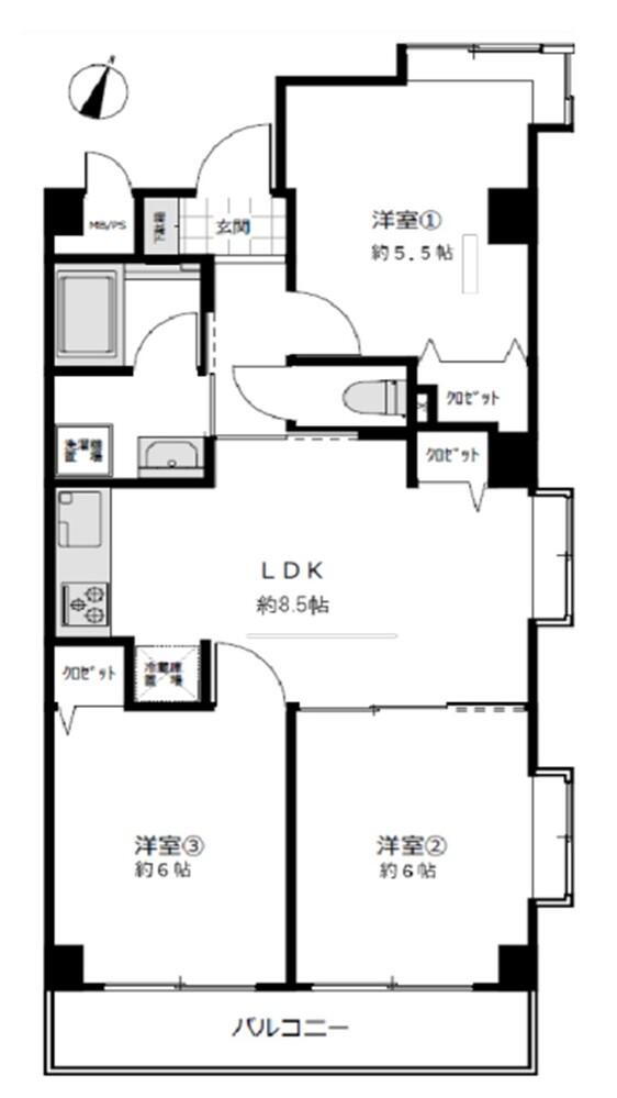 グレイス西台 3階 3LDK 物件詳細