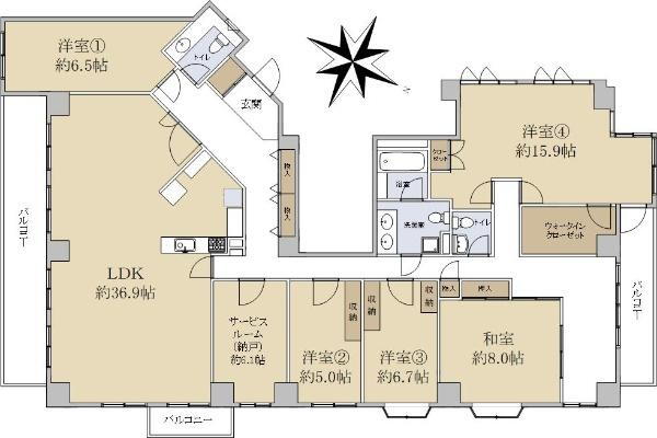 メゾンマリリア 5階 5SLDK 物件詳細