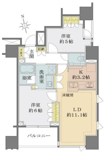 プラウド荻窪三丁目 2階 2LDK 物件詳細