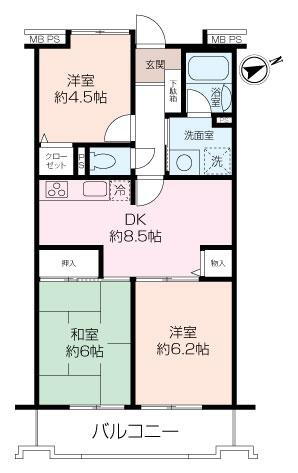 ホーユウパレス北久里浜Ⅱ 1階 3DK 物件詳細