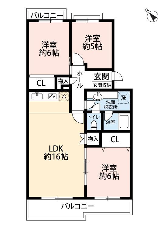 新座リバーサイド　住宅第１８－１号棟 3LDK、価格1990万円、専有面積73.49m<sup>2</sup>、バルコニー面積6.66m<sup>2</sup> 