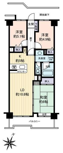 南与野ローヤルコーポ 4階 3LDK 物件詳細