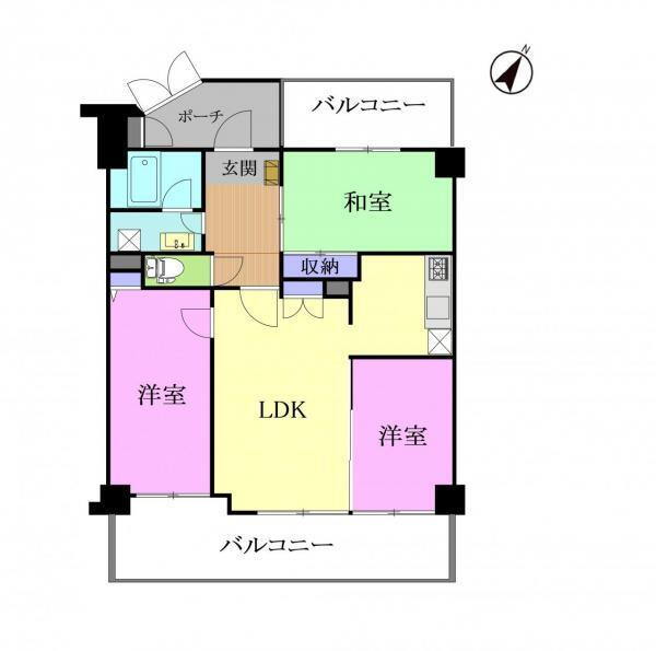 ウイングステイツ御本丸公園 8階 3LDK 物件詳細