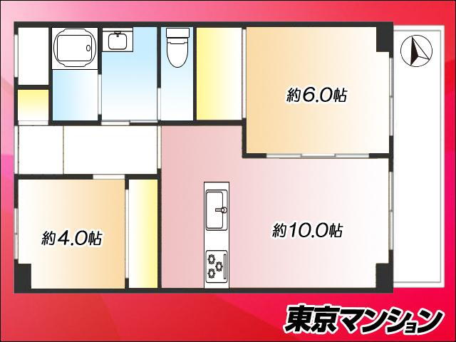 サニーコート滝野川 2LDK、価格3199万円、専有面積44.68m<sup>2</sup>、バルコニー面積5.6m<sup>2</sup> まずはお部屋を見に行ってみませんか？<BR>当日でも対応させていただきます！ <BR>お気軽にご連絡ください！<BR>03-3789-7777