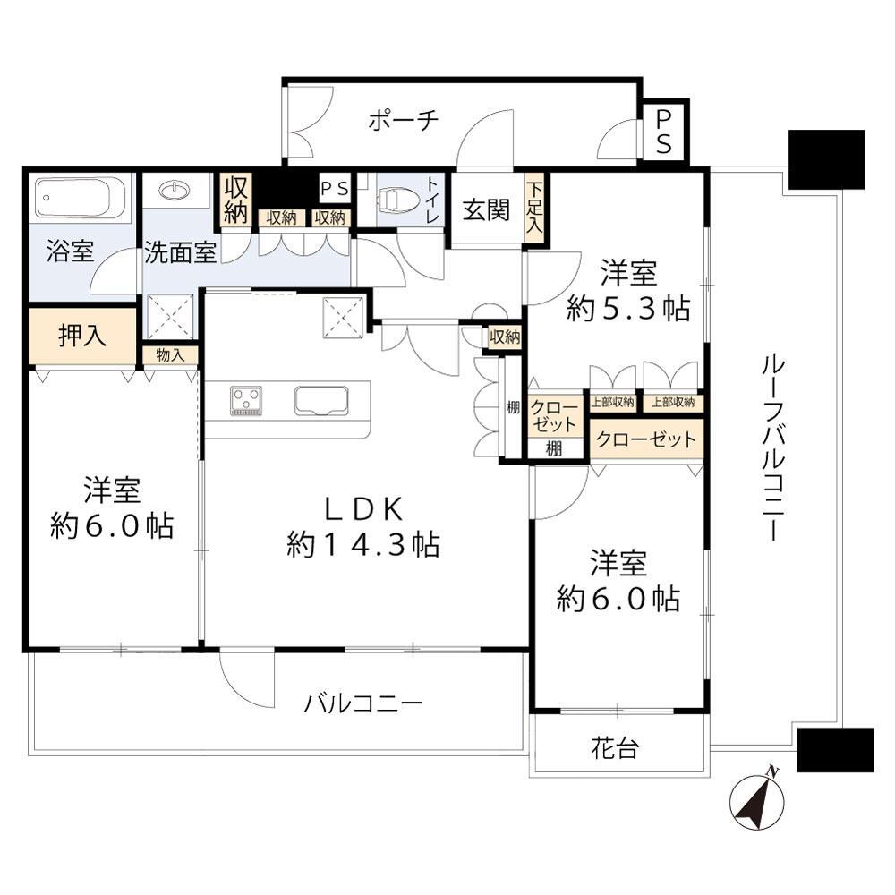 レクセルプラザ福生 12階 3LDK 物件詳細