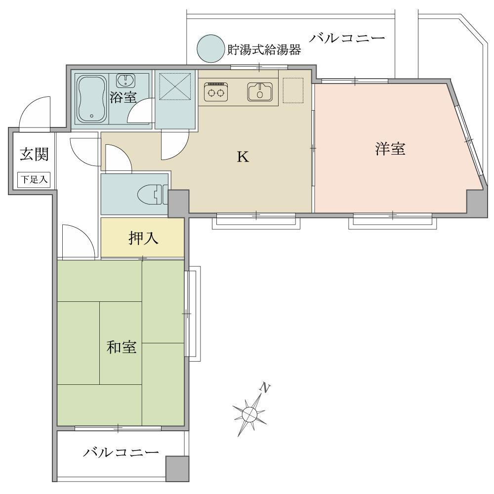 サカエ代田橋マンション 4階 2K 物件詳細