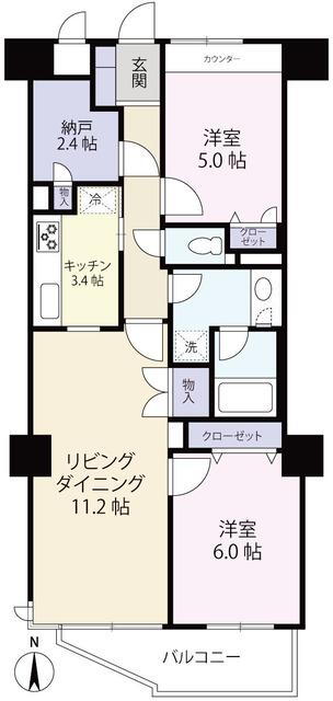 コート北浦和 4階 2SLDK 物件詳細