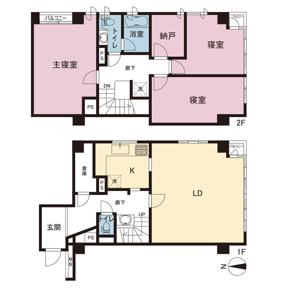オークマンション逗子 3LDK+S（納戸）、価格4990万円、専有面積133.38m<sup>2</sup> 