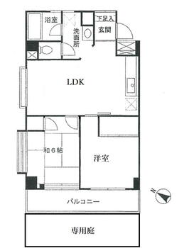 ダイアパレス滝頭 2LDK、価格1150万円、専有面積42.1m<sup>2</sup> 