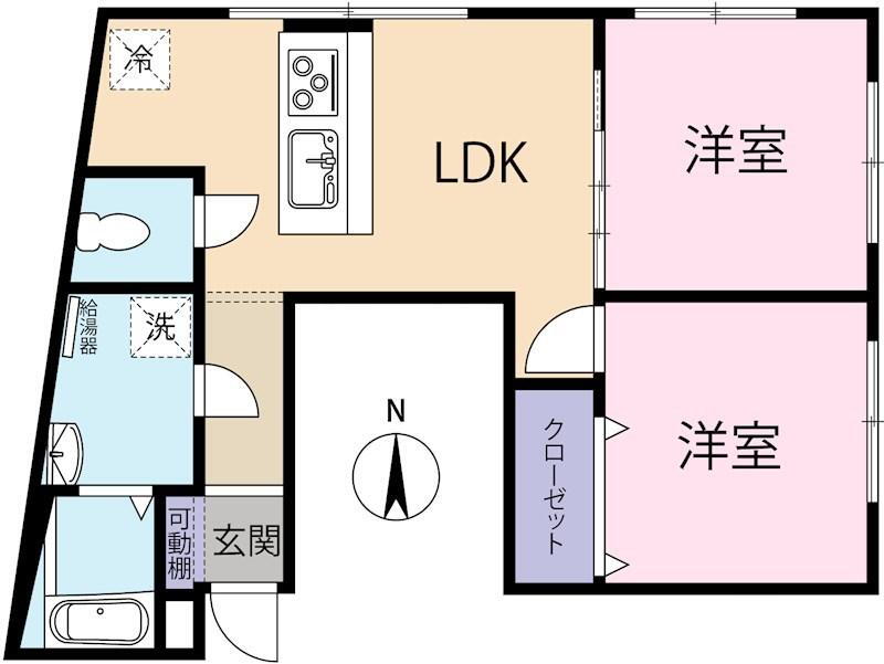 井の頭パークビューマンション 2階 2LDK 物件詳細