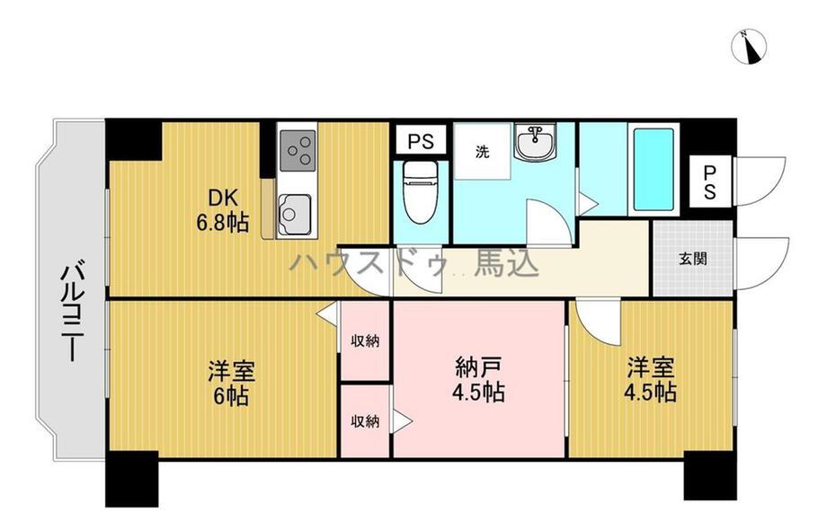 大森北一ハイツ 9階 2SDK 物件詳細