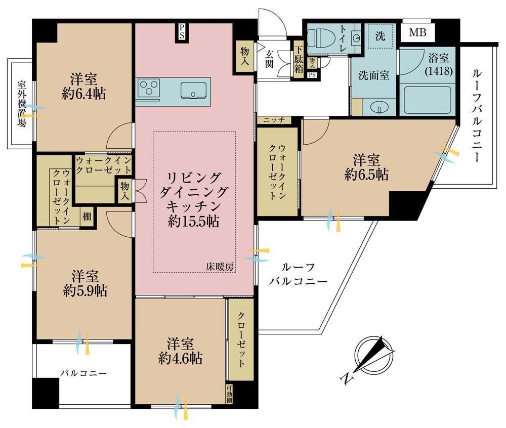 ジェイパーク文京白山 6階 4LDK 物件詳細