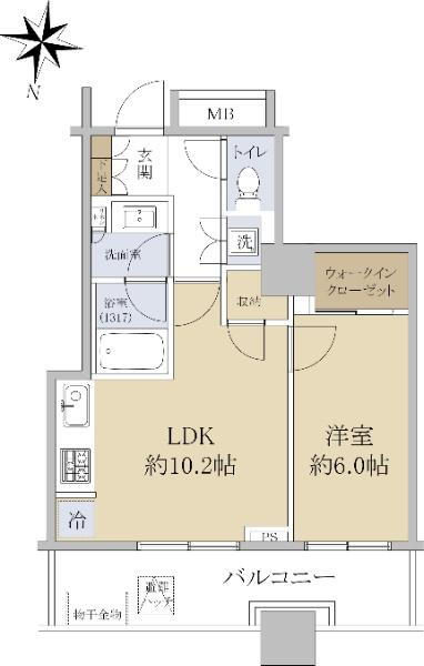 ブリリア大井町ラヴィアンタワー 23階 1LDK 物件詳細