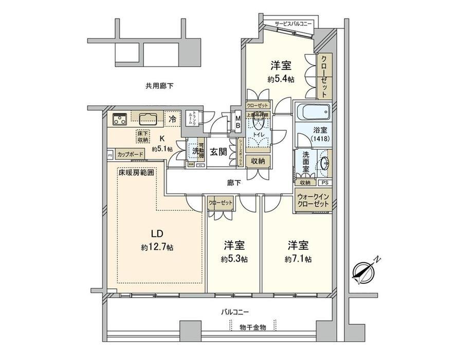 南雪谷ハイライズ 1階 3LDK 物件詳細