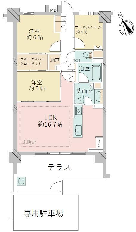 クリオ横濱本牧 1階 2SLDK 物件詳細