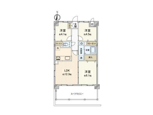 エスペランサ高幡不動 2階 3LDK 物件詳細