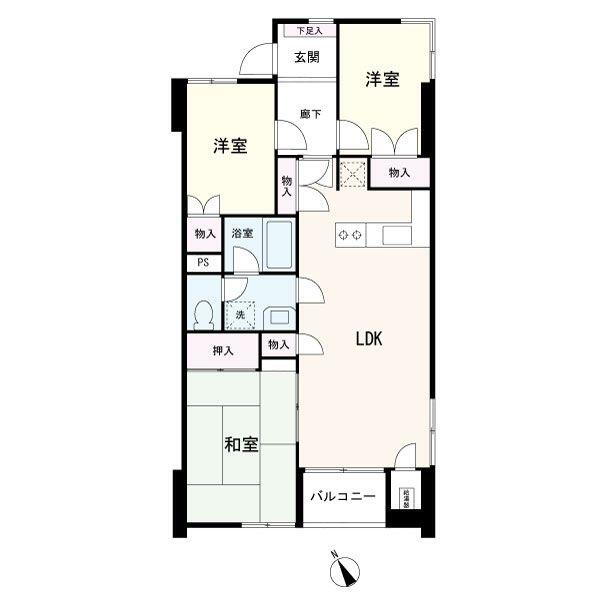 ライオンズマンション川口本町 3階 3LDK 物件詳細