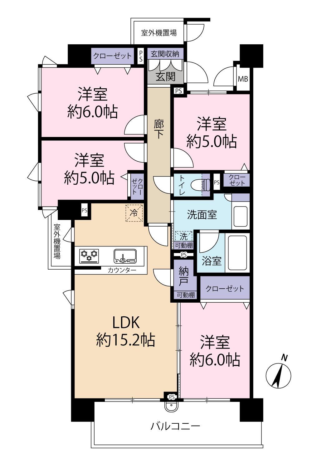 藤和シティホームズ金町レクシア 6階 4LDK 物件詳細