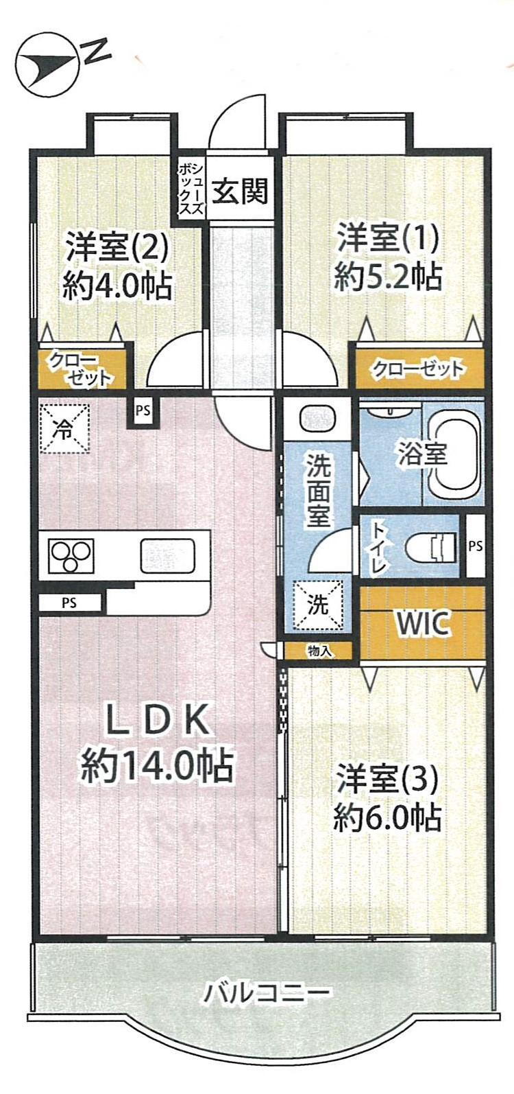 ダイアパレス平塚１０９号室 1階 3LDK 物件詳細