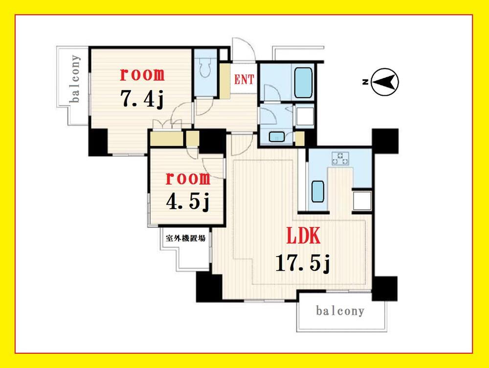 【パークシティ杉並セントラルタワー】１８階部分２ＬＤＫ　２面採光　眺望 18階 2LDK 物件詳細