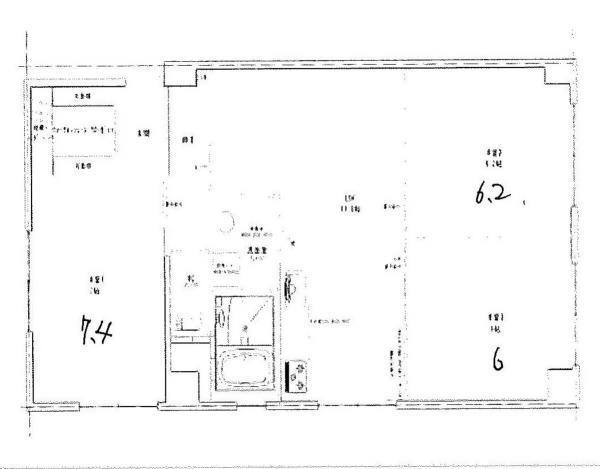 ＳＫマンション 3LDK、価格1390万円、専有面積75.98m<sup>2</sup>、バルコニー面積5m<sup>2</sup> 間取り図です。