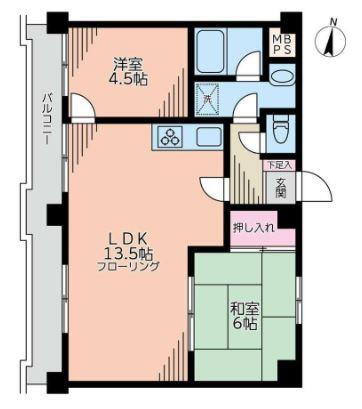 ライオンズマンション町田南 2LDK、価格1980万円、専有面積53.35m<sup>2</sup>、バルコニー面積11.56m<sup>2</sup> 2LDKの中古マンションは、経済的にお手頃な価格の物件です。リビングルームで家族団らんの時間が過ごせ、間仕切りで隔てた2部屋は、寝室や書斎、子供部屋など、目的に応じて、使え…