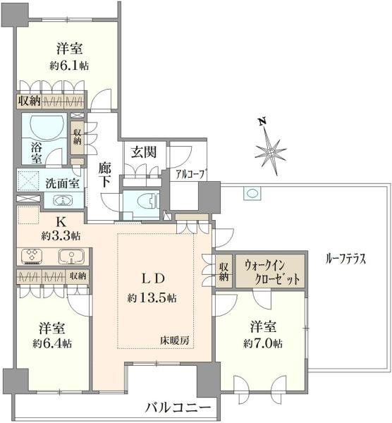 アトラス志村三丁目 12階 3LDK 物件詳細