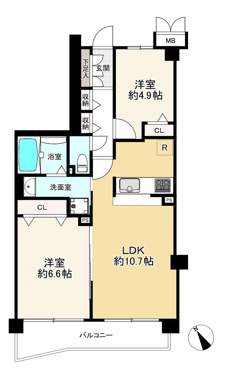サンクレスト川口 5階 2LDK 物件詳細