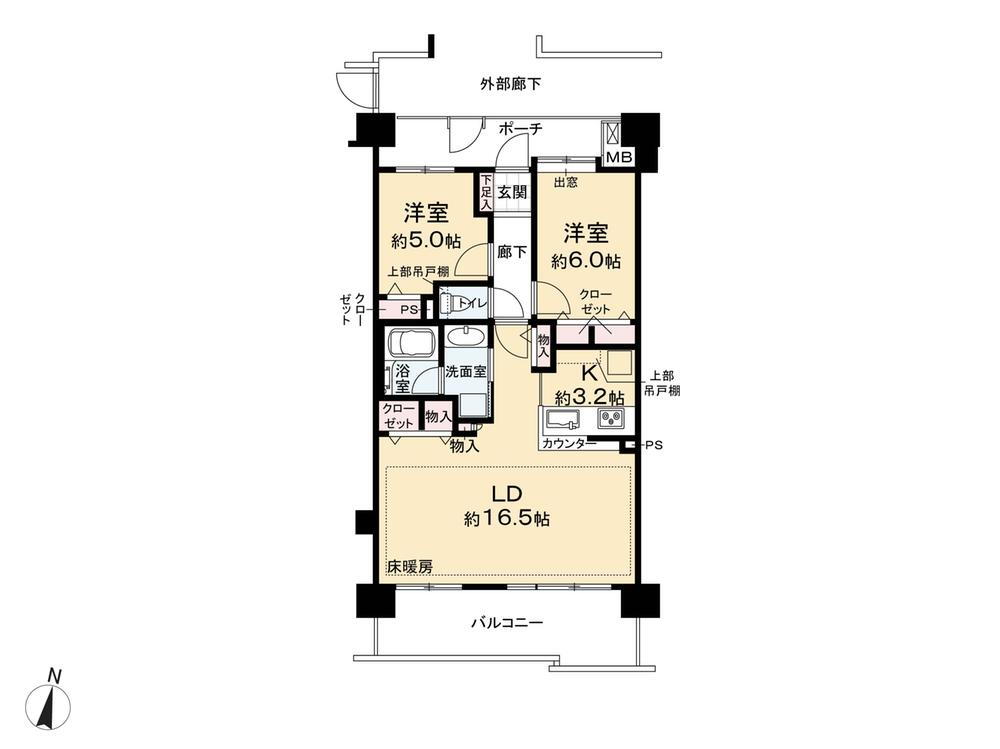 コスモ川口幸町 4階 2LDK 物件詳細