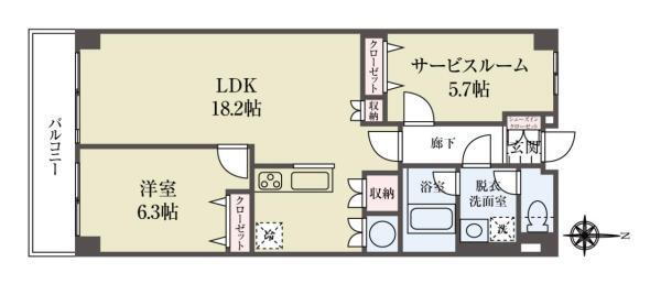 赤羽神谷サンハイツ 5階 1SLDK 物件詳細