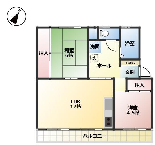 新宿団地９号棟　中古マンション 3階 2LDK 物件詳細