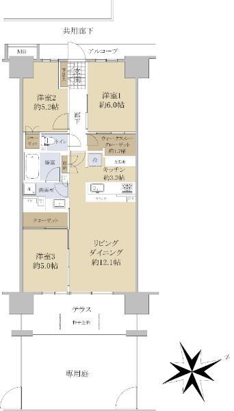 ルピアグランデ浦和美園 1階 3LDK 物件詳細