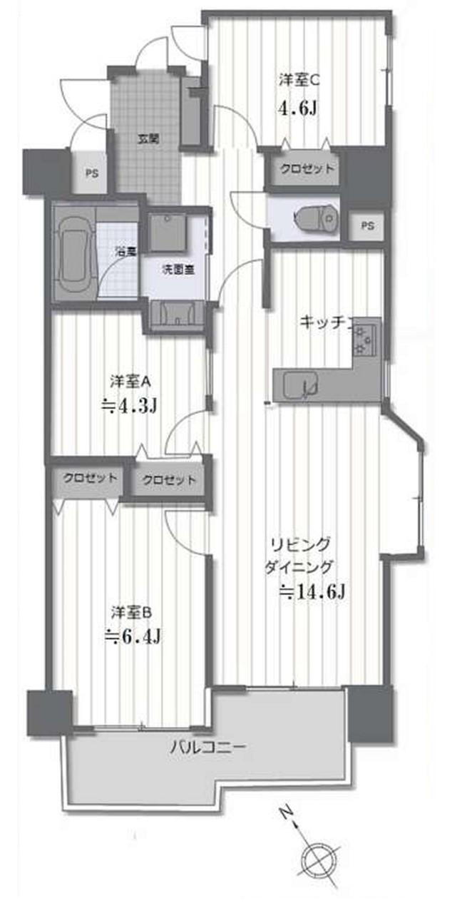 ジェム西川口ＮＯ５ 4階 3LDK 物件詳細