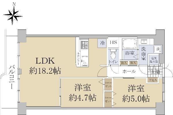 西新井大師扇スカイハイツ 5階 2LDK 物件詳細