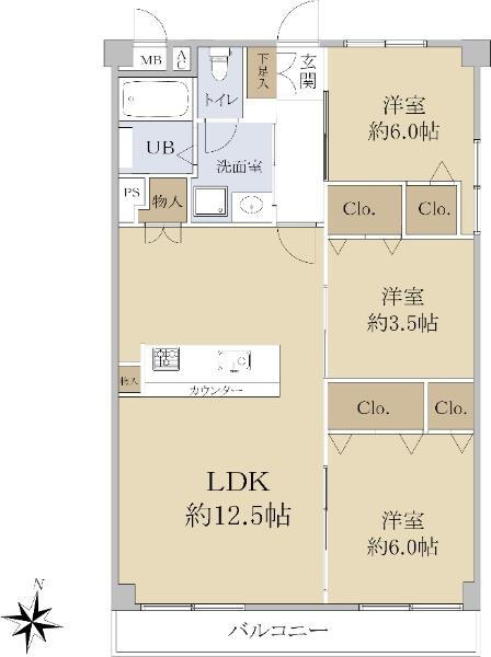 秀和第２東陽町レジデンス 5階 3LDK 物件詳細