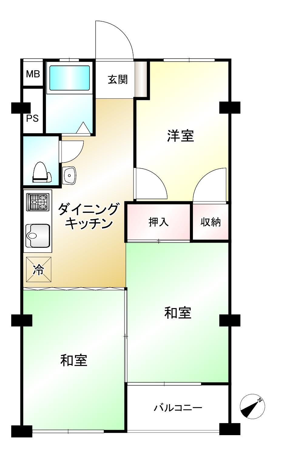 井の頭公園コーポラス 2階 3DK 物件詳細