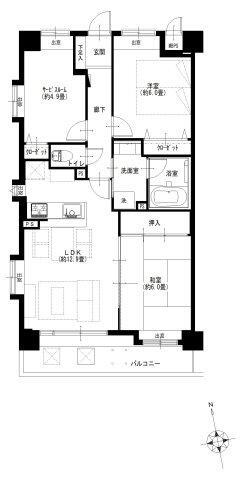 ライオンズマンション浦和根岸 3階 2SLDK 物件詳細