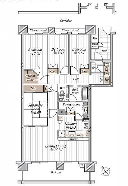 タンタタウン２番街 2階 4LDK 物件詳細