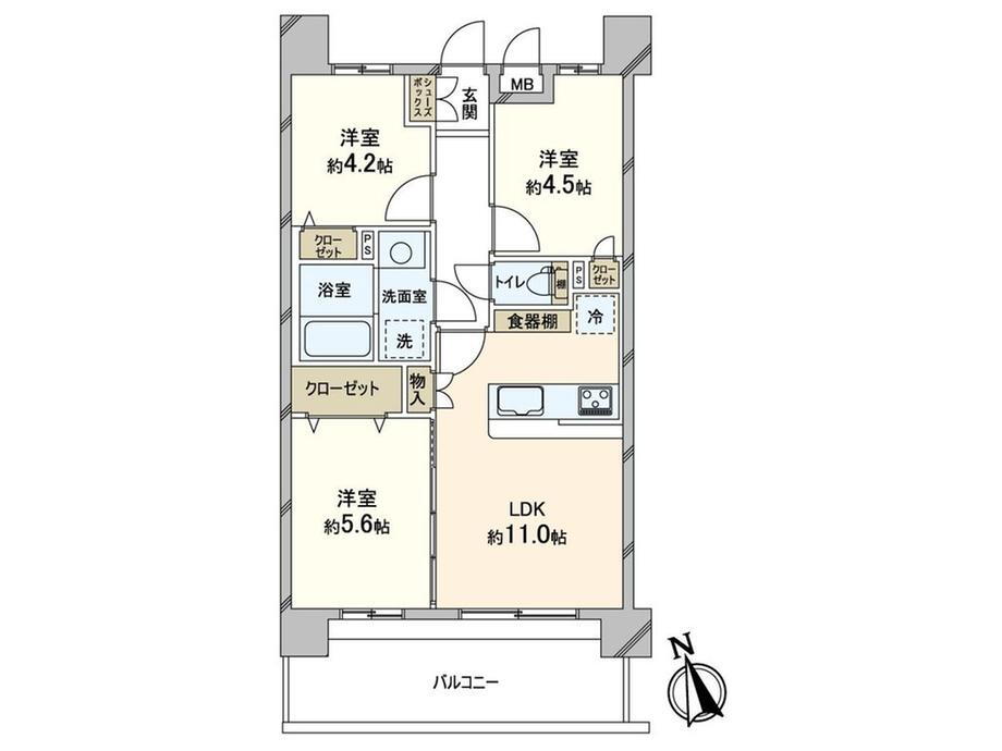 マイキャッスル南浦和 2階 3LDK 物件詳細