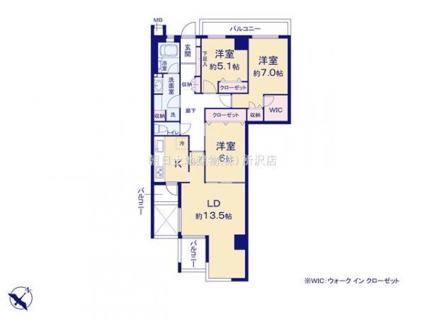 モアステージ東所沢 1階 3LDK 物件詳細