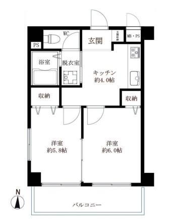 ファーストクラス磯子　～磯子駅徒歩８分の角部屋マンションです～ 1階 2DK 物件詳細
