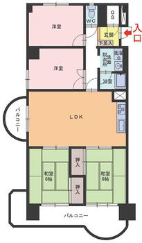 福井セントポリア　４ＬＤＫ 4LDK、価格490万円、専有面積79.73m<sup>2</sup> 