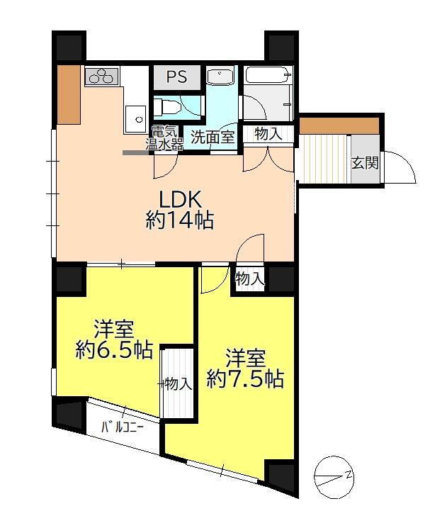 メゾン２１深志北 2階 2LDK 物件詳細